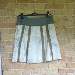 Hugo Boss Blue and White A-Line Skirt